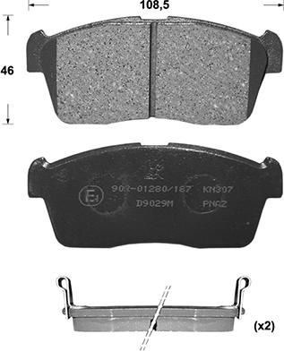 BOSCH 0 986 505 696 - Kit pastiglie freno, Freno a disco www.autoricambit.com