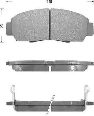 HELLA T1284 - Kit pastiglie freno, Freno a disco www.autoricambit.com