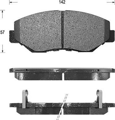 Magneti Marelli 363700201333 - Kit pastiglie freno, Freno a disco www.autoricambit.com