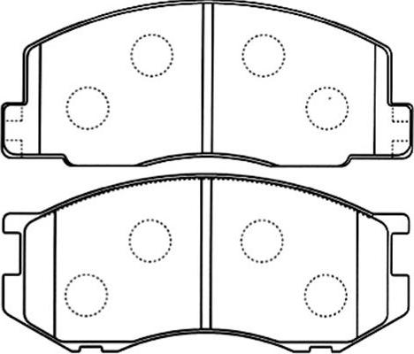 Kavo Parts BP-9098 - Kit pastiglie freno, Freno a disco www.autoricambit.com