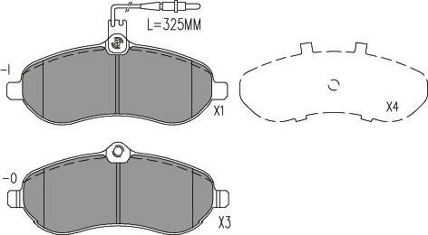 Kavo Parts BP-9162 - Kit pastiglie freno, Freno a disco www.autoricambit.com