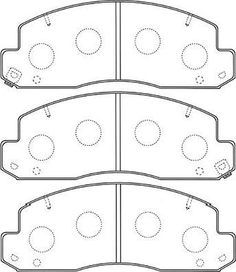 Kavo Parts BP-9106 - Kit pastiglie freno, Freno a disco www.autoricambit.com