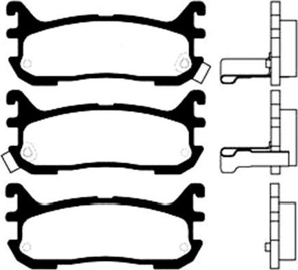 Kavo Parts BP-4541 - Kit pastiglie freno, Freno a disco www.autoricambit.com