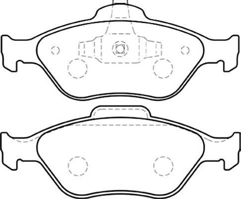 Kavo Parts BP-4554 - Kit pastiglie freno, Freno a disco www.autoricambit.com