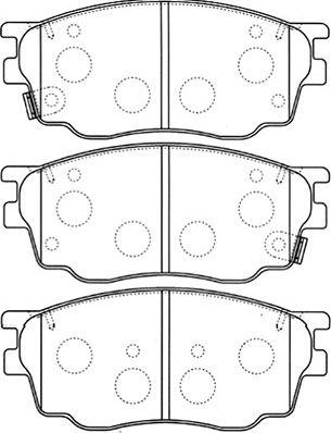 Kavo Parts BP-4550 - Kit pastiglie freno, Freno a disco www.autoricambit.com