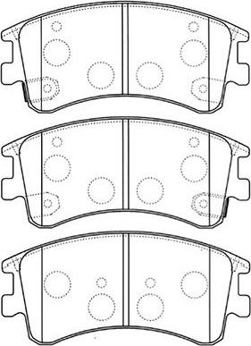 Kavo Parts BP-4551 - Kit pastiglie freno, Freno a disco www.autoricambit.com