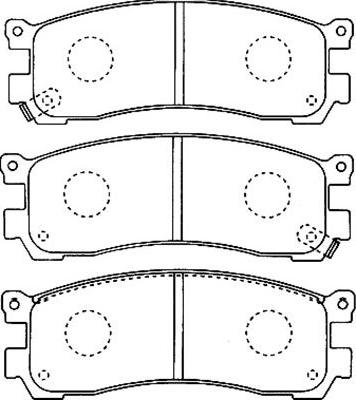 Kavo Parts BP-4552 - Kit pastiglie freno, Freno a disco www.autoricambit.com