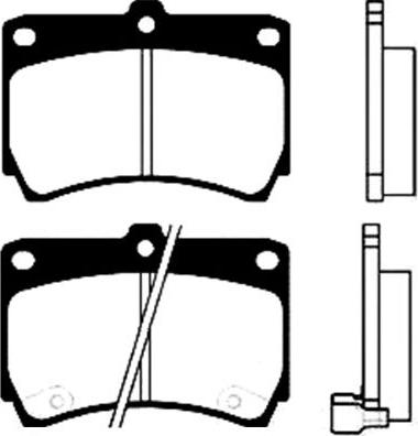 Kavo Parts BP-4517 - Kit pastiglie freno, Freno a disco www.autoricambit.com