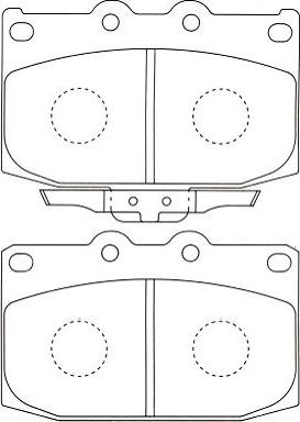 Kavo Parts BP-4530 - Kit pastiglie freno, Freno a disco www.autoricambit.com