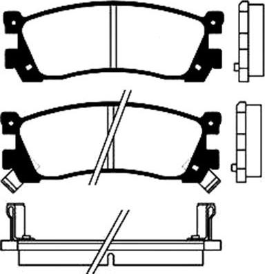 Kavo Parts BP-4537 - Kit pastiglie freno, Freno a disco www.autoricambit.com