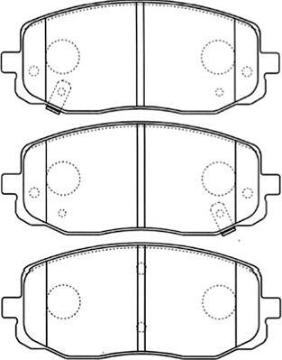 Kavo Parts BP-4015 - Kit pastiglie freno, Freno a disco www.autoricambit.com