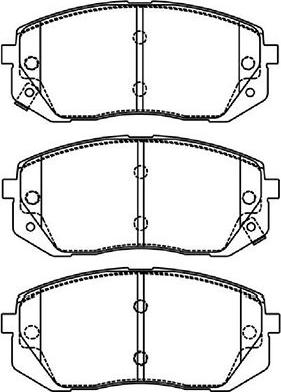 Kavo Parts BP-4021 - Kit pastiglie freno, Freno a disco www.autoricambit.com