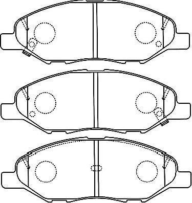 Kavo Parts BP-6599 - Kit pastiglie freno, Freno a disco www.autoricambit.com