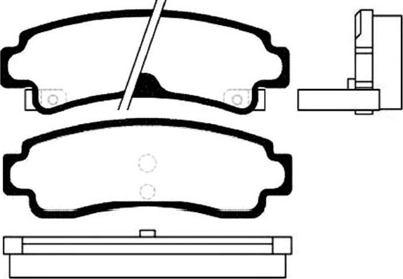 Kavo Parts BP-6550 - Kit pastiglie freno, Freno a disco www.autoricambit.com