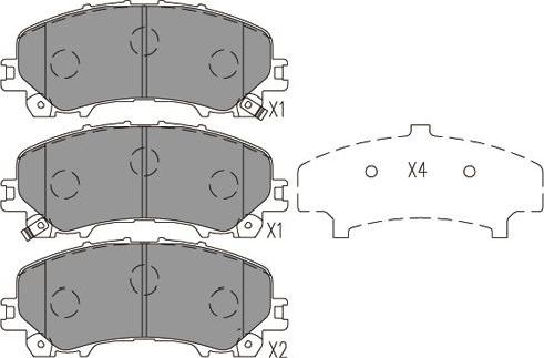 Kavo Parts BP-6636 - Kit pastiglie freno, Freno a disco www.autoricambit.com