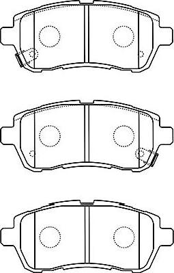 Kavo Parts BP-1519 - Kit pastiglie freno, Freno a disco www.autoricambit.com