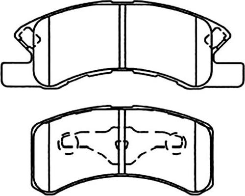 Kavo Parts BP-1514 - Kit pastiglie freno, Freno a disco www.autoricambit.com