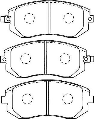 Kavo Parts BP-8017 - Kit pastiglie freno, Freno a disco www.autoricambit.com