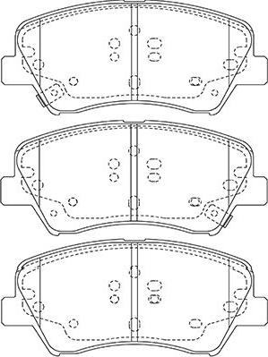 Kavo Parts BP-3047 - Kit pastiglie freno, Freno a disco www.autoricambit.com