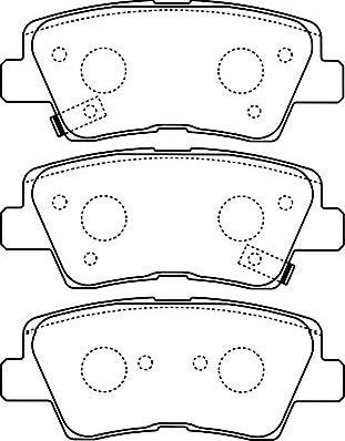 Kavo Parts BP-3034 - Kit pastiglie freno, Freno a disco www.autoricambit.com