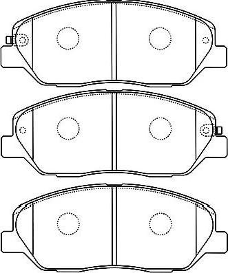 Kavo Parts BP-3032 - Kit pastiglie freno, Freno a disco www.autoricambit.com