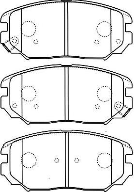 Kavo Parts BP-3029 - Kit pastiglie freno, Freno a disco www.autoricambit.com