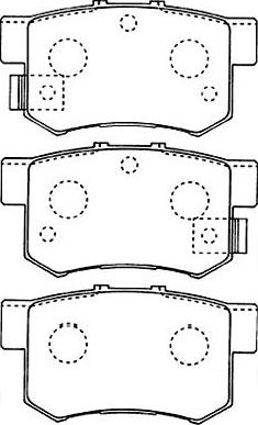 Kavo Parts BP-2043 - Kit pastiglie freno, Freno a disco www.autoricambit.com