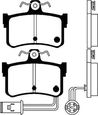 Kavo Parts BP-2027 - Kit pastiglie freno, Freno a disco www.autoricambit.com