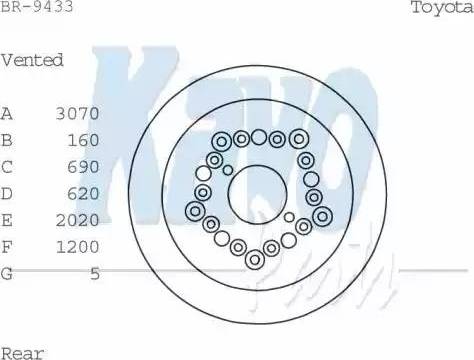 Kavo Parts BR-9433 - Discofreno www.autoricambit.com