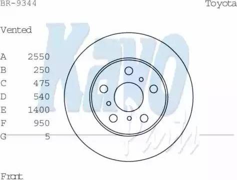 Kavo Parts BR-9344 - Discofreno www.autoricambit.com