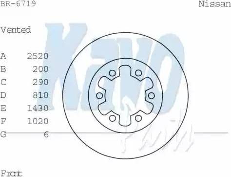 Kavo Parts BR-6719 - Discofreno www.autoricambit.com