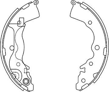 Kavo Parts BS-4410 - Kit freno, freni a tamburo www.autoricambit.com