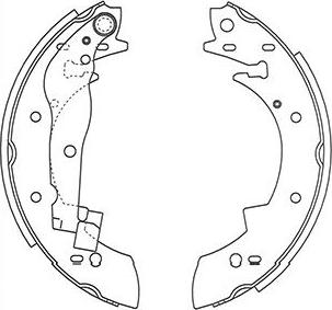 Kavo Parts BS-8928 - Kit freno, freni a tamburo www.autoricambit.com