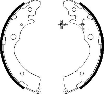 Kavo Parts BS-2907 - Kit freno, freni a tamburo www.autoricambit.com