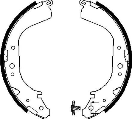 Kavo Parts BS-7406 - Kit freno, freni a tamburo www.autoricambit.com