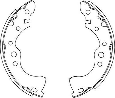 Kavo Parts BS-7434 - Kit freno, freni a tamburo www.autoricambit.com