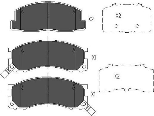 Kavo Parts KBP-9040 - Kit pastiglie freno, Freno a disco www.autoricambit.com