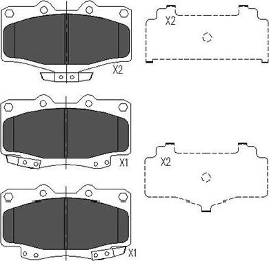 Kavo Parts KBP-9054 - Kit pastiglie freno, Freno a disco www.autoricambit.com