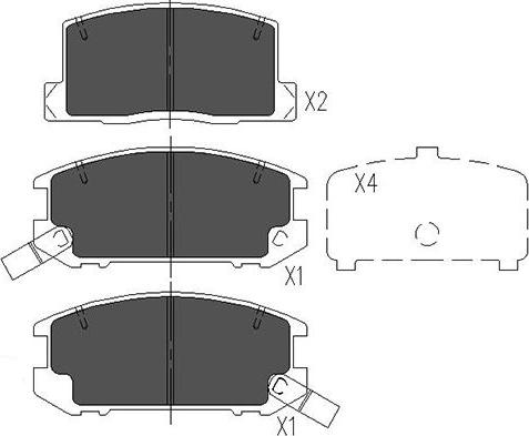 Kavo Parts KBP-9057 - Kit pastiglie freno, Freno a disco www.autoricambit.com