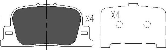 Kavo Parts KBP-9069 - Kit pastiglie freno, Freno a disco www.autoricambit.com