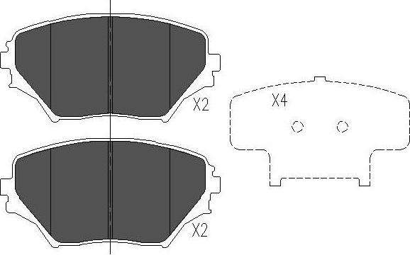 Kavo Parts KBP-9011 - Kit pastiglie freno, Freno a disco www.autoricambit.com