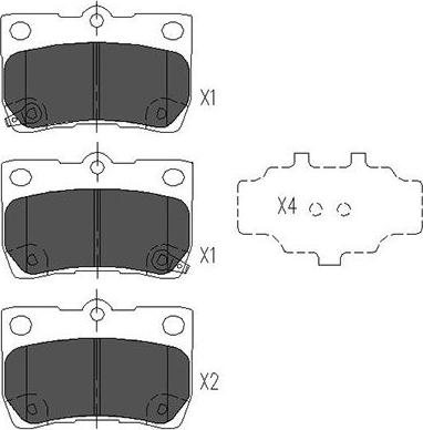 Kavo Parts KBP-9083 - Kit pastiglie freno, Freno a disco www.autoricambit.com