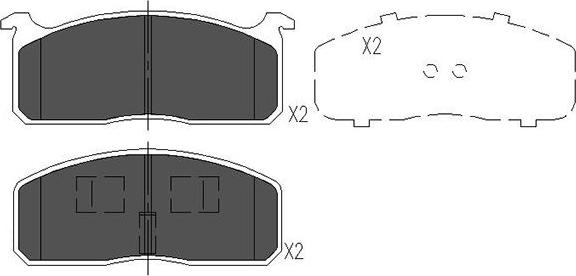 Kavo Parts KBP-9029 - Kit pastiglie freno, Freno a disco www.autoricambit.com