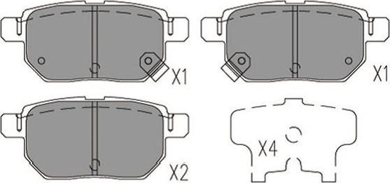 Kavo Parts KBP-9144 - Kit pastiglie freno, Freno a disco www.autoricambit.com