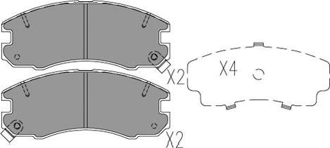 Kavo Parts KBP-9130 - Kit pastiglie freno, Freno a disco www.autoricambit.com