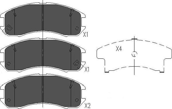 Kavo Parts KBP-4525 - Kit pastiglie freno, Freno a disco www.autoricambit.com