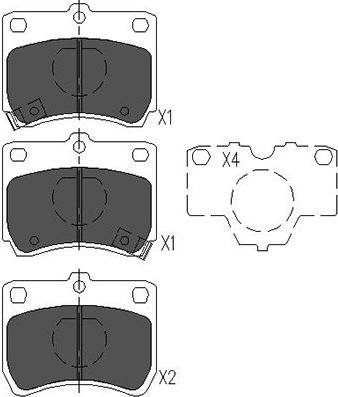 Kavo Parts KBP-4520 - Kit pastiglie freno, Freno a disco www.autoricambit.com