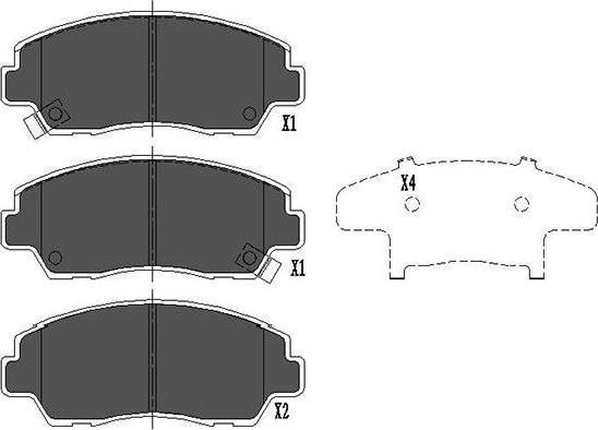 Kavo Parts KBP-4522 - Kit pastiglie freno, Freno a disco www.autoricambit.com