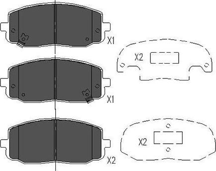 Kavo Parts KBP-4006 - Kit pastiglie freno, Freno a disco www.autoricambit.com