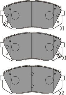 Kavo Parts KBP-4031 - Kit pastiglie freno, Freno a disco www.autoricambit.com